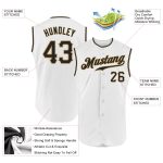 Custom Name and Number Baseball Jersey - Personalized Black and Gold Sleeveless Team Jersey Personalized White Black-Old