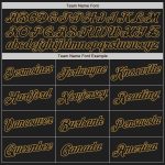Custom Name and Number Personalized Baseball Jersey - White Black Gold Split Fashion Team Jersey Personalized White-Black