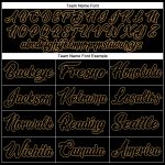 Custom Name & Number Authentic Fashion Baseball Jersey - Personalized White Black-Old Gold Team Jersey Personalized White