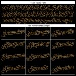 Custom Name and Number Basketball Jersey - Personalized White and Black-Old Gold Authentic Split Fashion Design Personalized