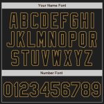 Custom Name and Number Split Fashion Softball Jersey - Personalized White-Black Old Gold Design Personalized White-Black