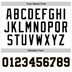 Custom Name and Number Authentic Throwback Basketball Jersey - Personalized White Black-Old Gold Design Personalized White