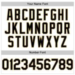 Custom Name and Number Authentic Baseball Jersey - Personalized White Black Gold Line Design Personalized White Black-Old