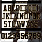 Personalized Basketball Jersey Sublimation Suit Round Neck in White Black Old Gold Personalized White Black-Old Gold Round