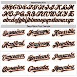 Custom Name Number Baseball Jersey - Personalized Black Orange White Authentic Raglan Sleeves Personalized White Black-Orange