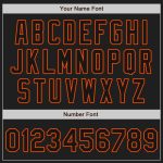 Custom Name and Number Authentic Split Fashion Baseball Jersey - Personalized White-Black Orange Team Apparel Personalized