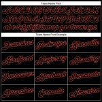 Personalized Black-Orange Basketball Jersey with Custom Name & Number - Authentic Split Fashion Team Apparel Personalized