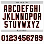 Customizable Basketball Jersey, Personalized Team Name and Number, Authentic Throwback White Black-Orange Design Personalized