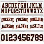 Custom Team Basketball Shorts - Personalized Authentic Throwback - White Black-Orange with Name and Number Personalized White