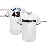 Custom Personalized Team Baseball Jersey - White Black-Orange with Name and Number Personalized White Black-Orange Baseball