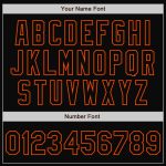 Custom Name Number Bomber Jacket for Men and Women - White Black-Orange Varsity Letterman Full-Snap Fashion Coat Personalized