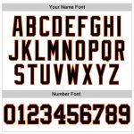 Custom Team Performance T-Shirt with Name and Number - Personalized Long Sleeve White Black-Orange Personalized White Black-Orange