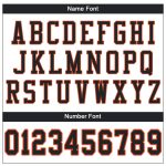 Personalized Authentic Football Jersey - White Black-Orange Mesh Style Personalized White Black-Orange Mesh Authentic Football