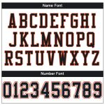 Custom Name and Number Authentic Football Jersey - Personalized White Black-Orange Mesh Team Jersey Personalized White Black-Orange