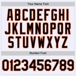 Custom Personalized Baseball Jersey with Name and Number - White Black-Orange Mesh Authentic Throwback Design Personalized