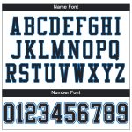 Custom Personalized Black Panther Football Jersey with Blue Mesh - Authentic Team Jersey with Name and Number Personalized