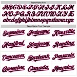 Personalized 3D Pattern Baseball Jersey with Custom Name & Number - Black Pink Sharp Design Personalized White Black-Pink