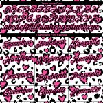 Custom Leopard Print Golf Polo Shirt with 3D Pattern, Personalized White Black-Pink Design, Team Name and Number Personalized