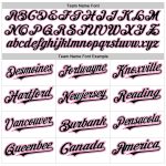 Custom Name Number Baseball Jersey - Personalized Black-Pink White Authentic Raglan Sleeves Personalized White Black-Pink