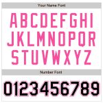 Custom Name Number Baseball Jersey - Personalized Black-Pink White Authentic Raglan Sleeves Personalized White Black-Pink