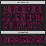 Custom Name Number Authentic Split Fashion Baseball Jersey White Black Pink Personalized White-Black Pink Authentic Split
