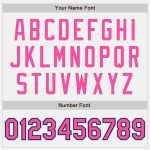 Personalized Authentic Baseball Jersey with Custom Name & Number, Black Pink Pinstripe, Light Blue, White - Team Apparel