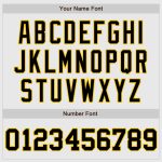 Custom Black-Gold Pinstripe Baseball Jersey with Personalized Name and Number - Authentic Team Gear Personalized White Black