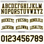 Custom Name Number Basketball Shorts - Personalized Black-Gold White Pinstripe Authentic Team Gear Personalized White Black