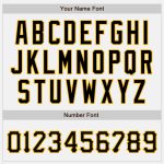 Custom Name Number Black Gold Bomber Varsity Letterman Jacket Personalized White Black Pinstripe Full-Snap Design Personalized