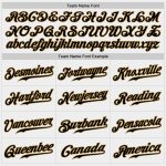 Custom Authentic Baseball Jersey with Personalized Name and Number - White Black Pinstripe Old Gold-Red Design Personalized
