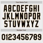 Custom Authentic Baseball Jersey with Personalized Name and Number - White Black Pinstripe Old Gold-Red Design Personalized