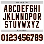 Custom Personalized Basketball Jersey with Name and Number - White Black Pinstripe Black-Orange Authentic Design Personalized