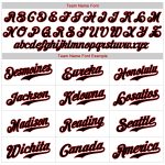 Personalized Authentic Black Red Baseball Jersey - White Black Pinstripe Design Personalized White Black Pinstripe Black-Red