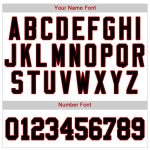 Custom Name Number Personalized Black Red Pinstripe Baseball Jersey - Authentic Team Jersey Personalized White Black Pinstripe