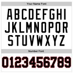 Custom Name Number Personalized Black-Red Basketball Jersey White Black Pinstripe Authentic Team Design Personalized White