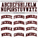 Custom Name Number Personalized Black-Red Basketball Jersey White Black Pinstripe Authentic Team Design Personalized White