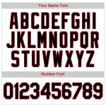 Custom Name Number Personalized Authentic Softball Jersey - Black Red White Black Pinstripe Team Apparel Personalized White