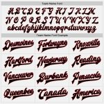 Custom Name Number Pinstripe Bomber Jacket Varsity Letterman Cream Black Crimson City Full-Snap Personalized White Black