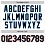 Customizable Electric Blue-Orange Pinstripe Baseball Jersey with Team Name and Number - Personalized Sleeveless Sports Apparel
