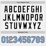 Custom Name and Number Authentic Baseball Jersey Personalized White Black Pinstripe Light Blue Team Jersey Personalized White