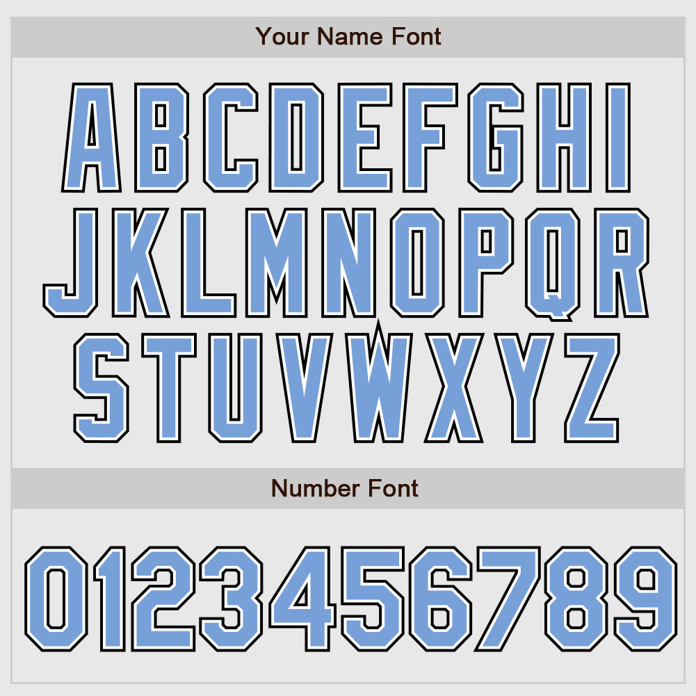 Personalized White Black Pinstripe Light Blue-Black Authentic Raglan Sleeves Baseball Jersey Team Custom Name and Number Customizable Light Blue-Black Baseball Jersey with Personalized Name and Number, White Black Pinstripe Authentic Raglan Sleeves - Image 4