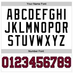 Custom Name Number Personalized Basketball Jersey Maroon White Black Pinstripe Authentic Team Gear Personalized White Black
