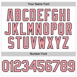Custom Pink Sleeveless Baseball Jersey with Personalized Name & Number, Medium White Black Pinstripe Design Personalized