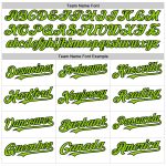 Customizable Neon Green Pinstripe Baseball Jersey - Personalized Authentic Sleeveless with Team Name and Number Personalized