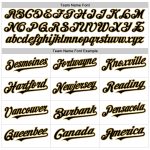Custom Name Number Baseball Jersey - Personalized White Black Pinstripe Authentic Sleeveless Old Gold Team Apparel Personalized