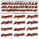 Custom Orange Black White Pinstripe Sleeveless Baseball Jersey - Personalized Team Name and Number Personalized White Black