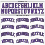 Custom Personalized Purple-Gray Black White Pinstripe Basketball Jersey with Name and Number Authentic Team Design Personalized
