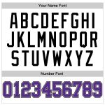 Custom Personalized Purple-Gray Black White Pinstripe Basketball Jersey with Name and Number Authentic Team Design Personalized