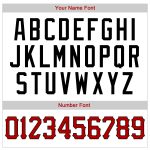 Custom Team Name Number Jersey - Personalized Black White Red Pinstripe Authentic Baseball Jersey Personalized White Black