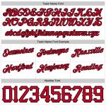 Custom Name Number Authentic Basketball Shorts Red Black White Pinstripe Team Design Personalized White Black Pinstripe Red-Black
